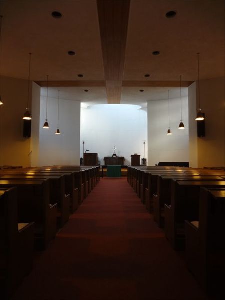 当初はの礼拝堂は長方形だったそうです。～南大阪教会