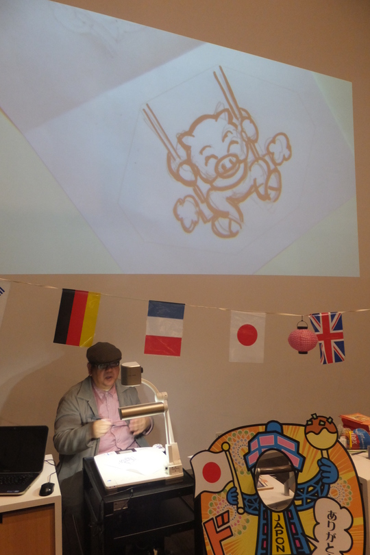 梅田・グランフロント大阪　「空中パラパラ漫画教室」　大人と子供が一緒に楽しめるイベントです！