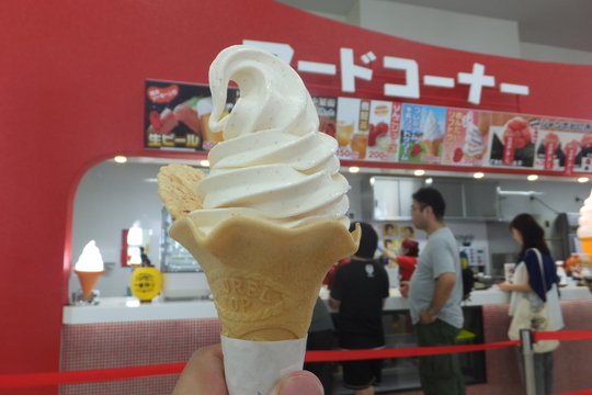 神戸・北区　「かねふく　めんたいパーク神戸三田」　明太子の王国で頂くめんたいソフトクリーム！