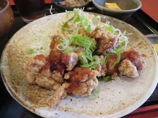 淀川・新大阪　「呑菜（どんな）」　居酒屋の美味しい鶏の唐揚げポン酢定食！