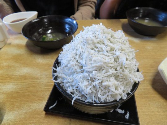 和歌山・加太　「満幸商店」　和歌山珍道中１　名物のあふれるしらす丼にピリッと効いたわさびスープに大満足！