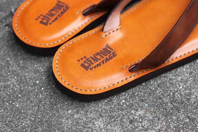 leather beach sandals『R3FACTORY VINTAGE』追加
