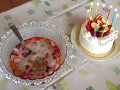 祝10歳！！「トゥールブラン」のケーキでお祝い