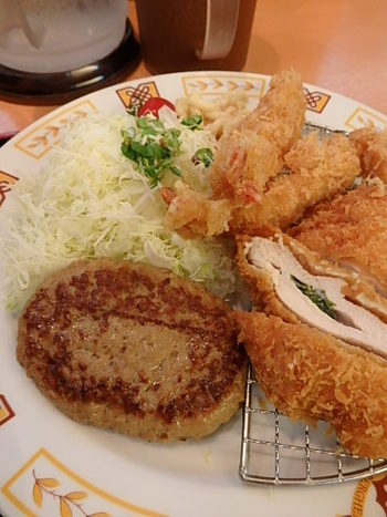 丹波地鶏の生姜焼き＆ボリューム満点フライ定食⭐️ランパス神戸第４弾！