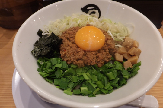 新大阪　「麺や　マルショウ」　新規オープンした新なにわ大食堂で頂く台湾塩まぜそば！
