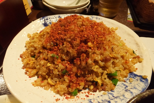 なんば　「天天酒家」　四川チャーハンと四川麻婆豆腐のお得なランチセット！