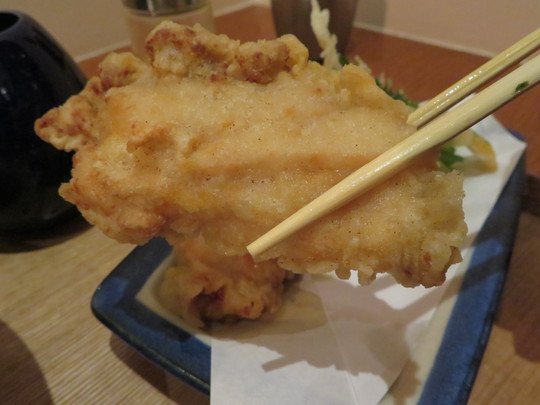 泉大津・和泉府中　「うどん・鍋　鰹さん」　大阪好っきゃ麺８　その２　とり天ぶっかけ！