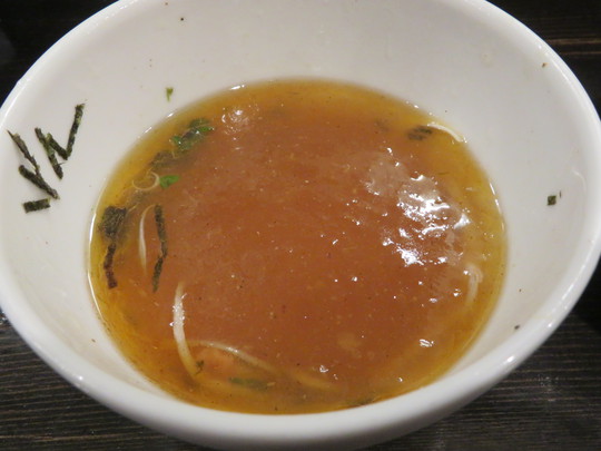 中崎町　「らぁ麺　きくはん！　魚介香るよく冷えたジュレの冷やしつけ麺がメチャクチャ旨い！