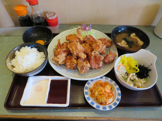 神戸・住吉　「とんかつ　ながた園」　唐揚げをガッツリいける鶏唐揚げＷ定食！