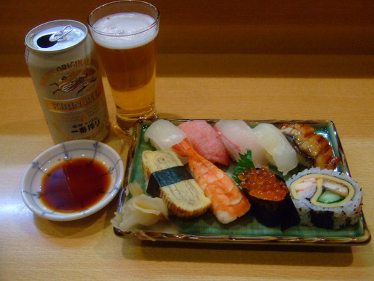 中津　「鮨 海幸」　第１回豊崎バル２日目２　にぎり寿司セット