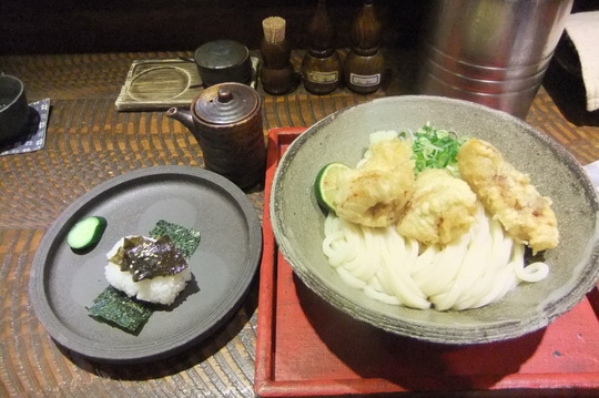 京橋　「おにかま」　大阪好っきゃ麺１０　鶏天のせ生醤油！！！