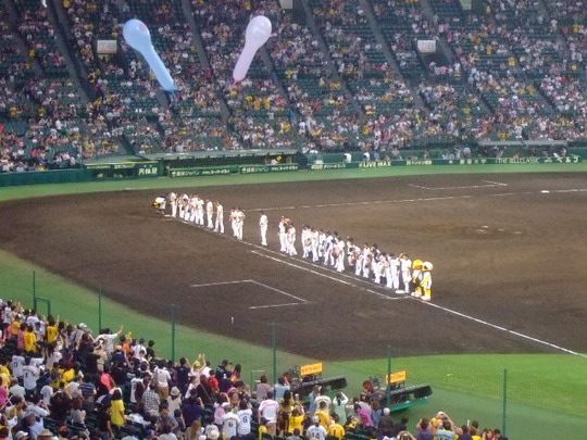 西宮・甲子園球場　「阪神対中日」　金本の現役最後の応援です！